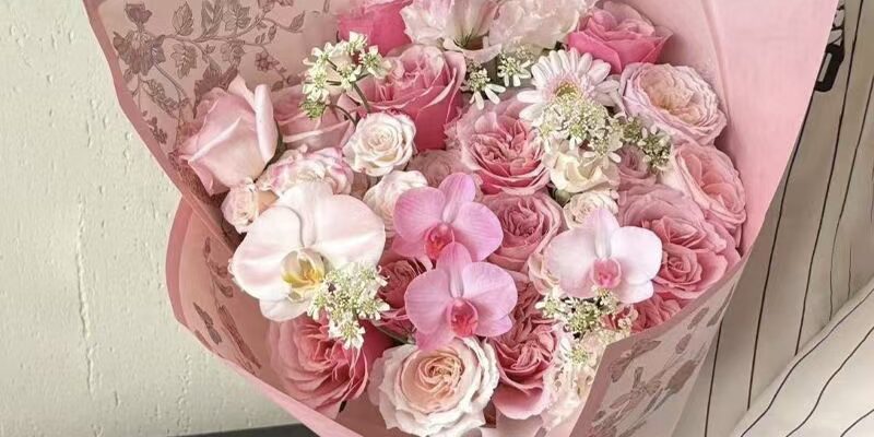 European floral pattern flower shop wrapping paper sheets