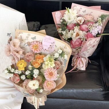 European floral pattern flower shop wrapping paper sheets