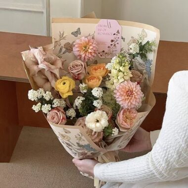 European floral pattern flower shop wrapping paper sheets