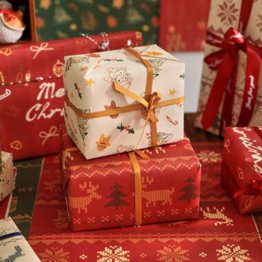 Extra-large thick Christmas wrapping paper for holiday gifts