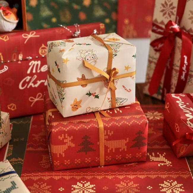 Extra-large thick Christmas wrapping paper for holiday gifts