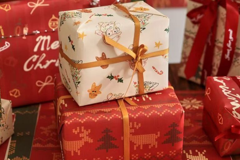 Extra-large thick Christmas wrapping paper for holiday gifts