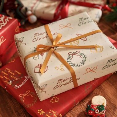 Extra-large thick Christmas wrapping paper for holiday gifts
