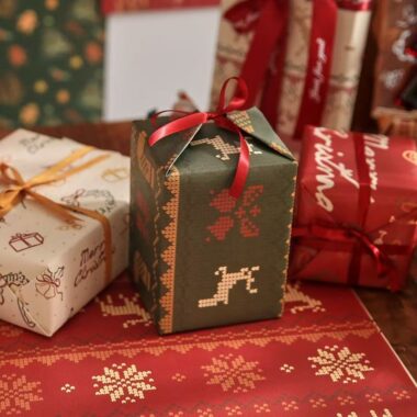 Extra-large thick Christmas wrapping paper for holiday gifts