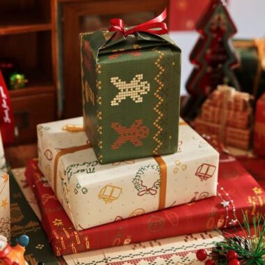 Extra-large thick Christmas wrapping paper for holiday gifts