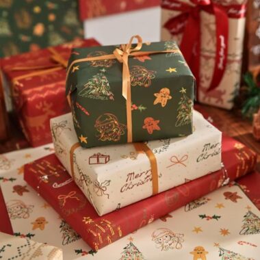 Extra-large thick Christmas wrapping paper for holiday gifts