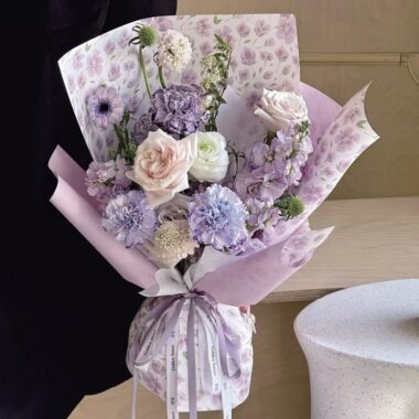 Fresh magnolia thick waterproof floral wrapping paper sheets