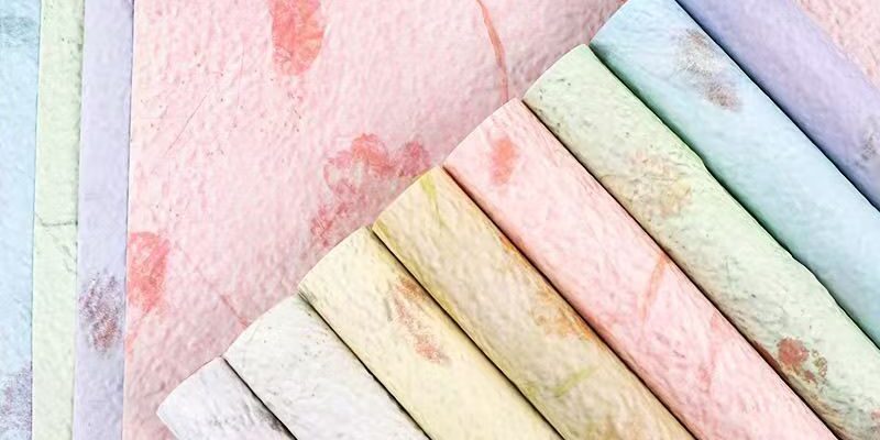 Luxury petal textured thick flower wrapping paper sheets