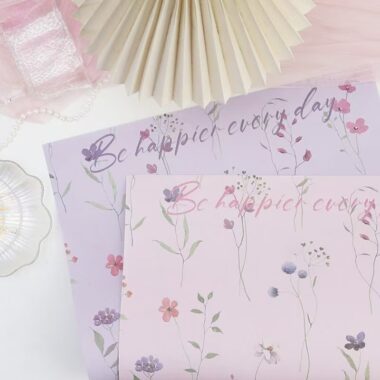 Thick floral printed Mother’s Day flower wrapping paper