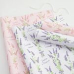 Premium lavender DIY floral flower wrapping paper sheets