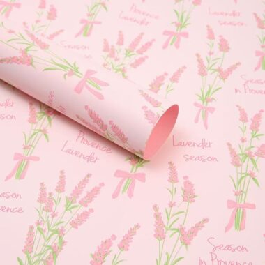 Premium lavender DIY floral flower wrapping paper sheets