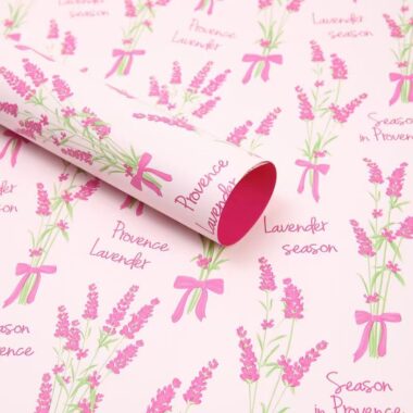 Premium lavender DIY floral flower wrapping paper sheets