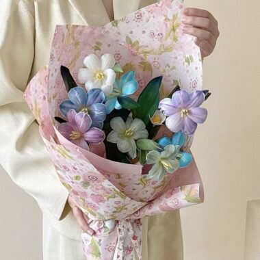 Printed kraft florist flower wrapping paper sheets