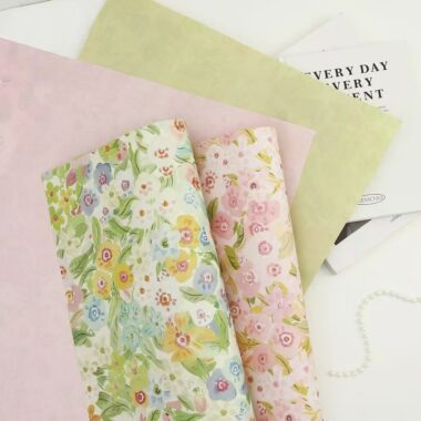 Printed kraft florist flower wrapping paper sheets