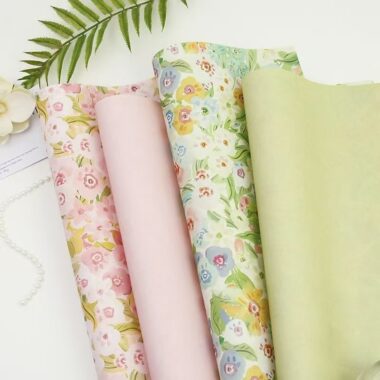 Printed kraft florist flower wrapping paper sheets