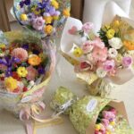 Spring pastoral thick oil-painting flower wrapping paper