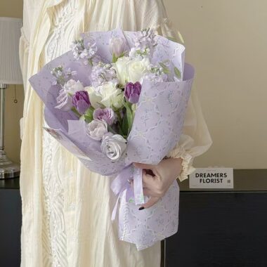 Thick waterproof floral pattern flower wrapping paper sheets