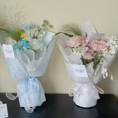 Thick waterproof floral pattern flower wrapping paper sheets