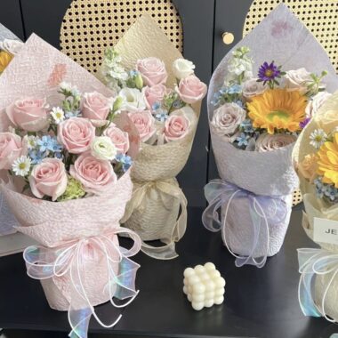 3D petal thick DIY flower wrapping paper for bouquets