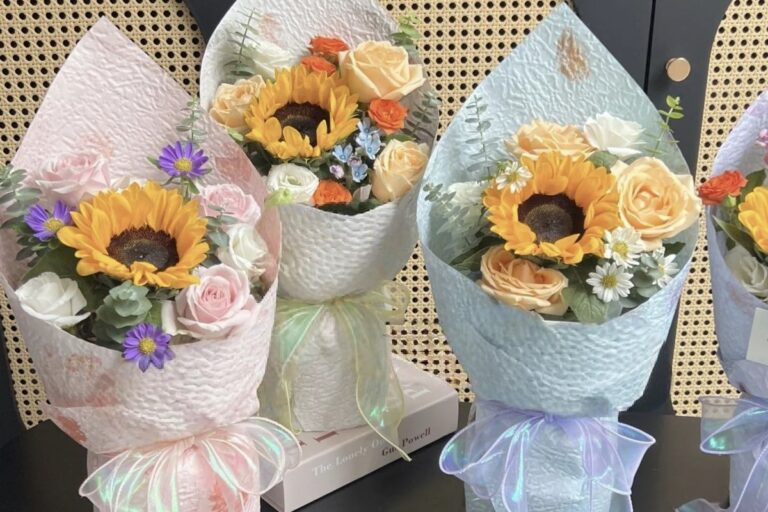 3D petal thick DIY flower wrapping paper for bouquets