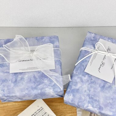 Blue gradient kraft festival decorative gift wrapping paper