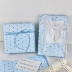 Healing blue heart festival decorative gift wrapping paper