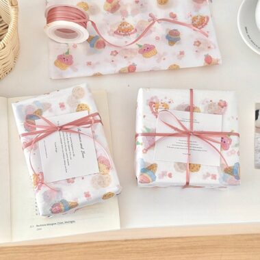 Sweet cartoon cake festival gift wrapping paper cute style