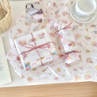 Sweet cartoon cake festival gift wrapping paper cute style