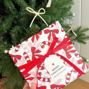 Cute decorative Christmas wrapping paper for holiday gifts