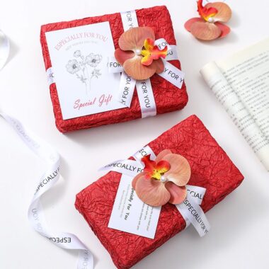 Luxury double layer crinkle birthday gift wrapping paper