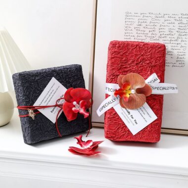 Luxury double layer crinkle birthday gift wrapping paper