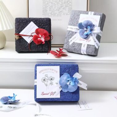 Luxury double layer crinkle birthday gift wrapping paper