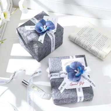 Luxury double layer crinkle birthday gift wrapping paper