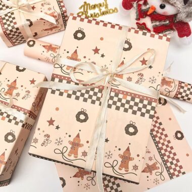 Thick Christmas wrapping paper for packing and gift boxes