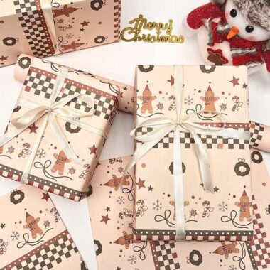 Thick Christmas wrapping paper for packing and gift boxes
