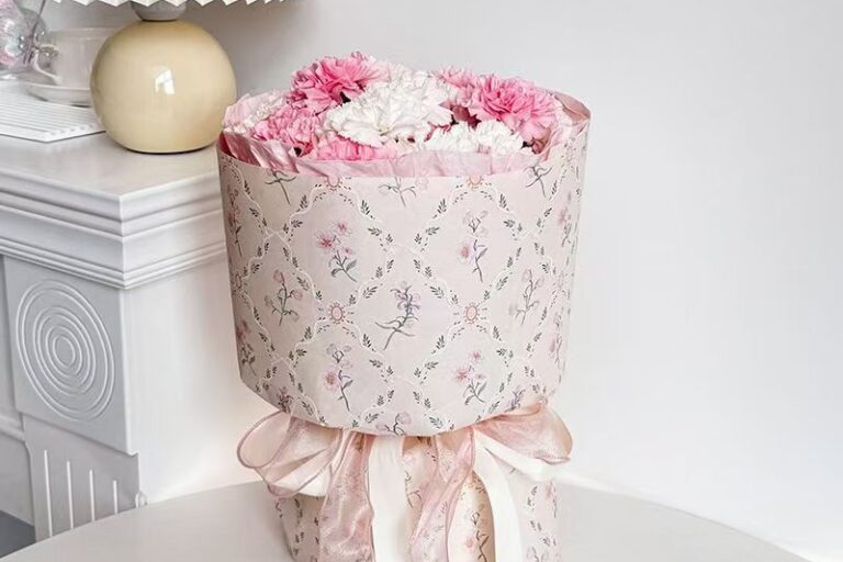 European vintage florist flower wrapping paper