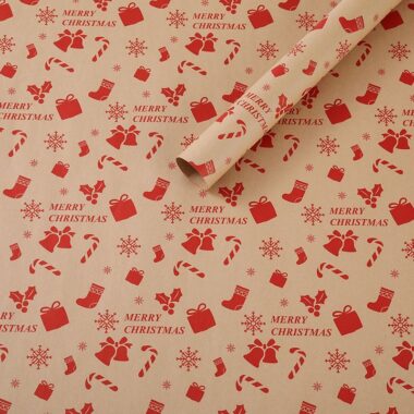 Extra large thick Christmas wrapping paper for holiday gifts