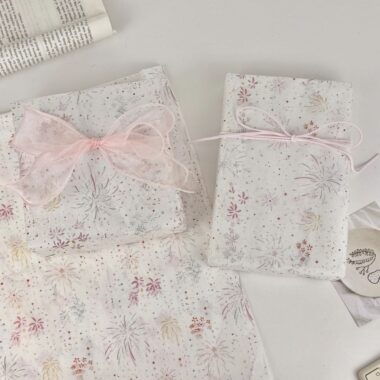 Colorful fireworks creative festival gift wrapping paper