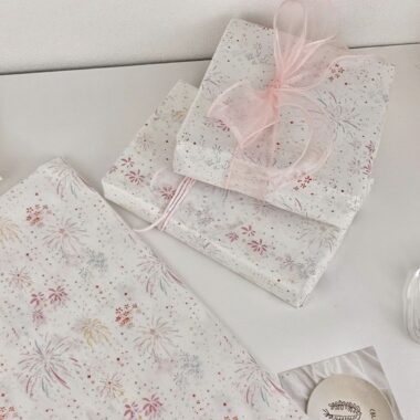 Colorful fireworks creative festival gift wrapping paper