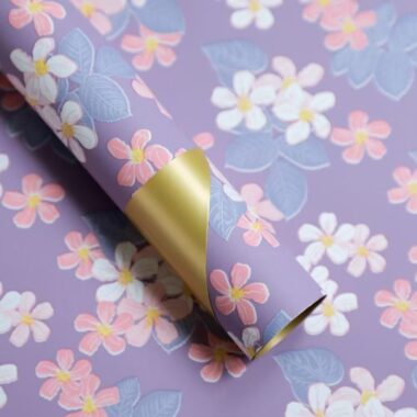 Brilliant floral DIY flower wrapping paper for bouquets