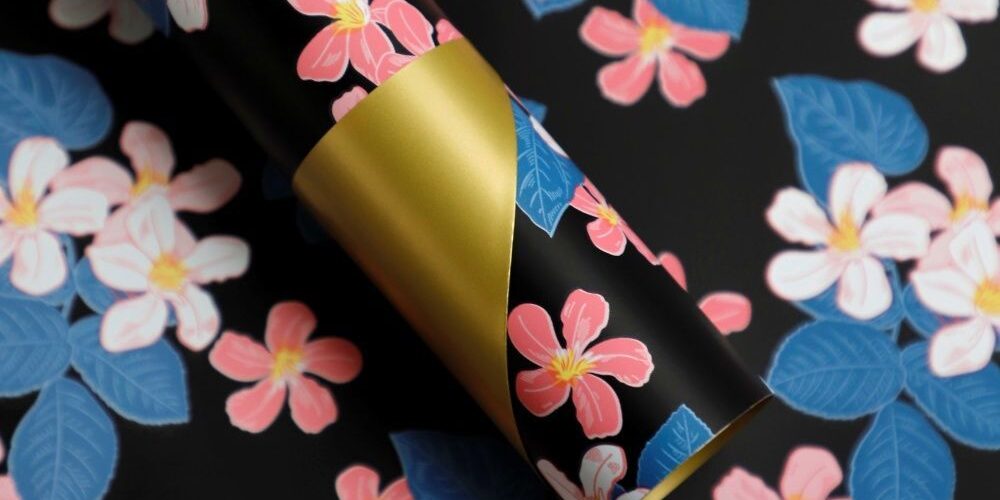 Brilliant floral DIY flower wrapping paper for bouquets