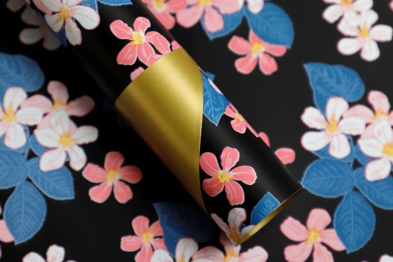 Brilliant floral DIY flower wrapping paper for bouquets