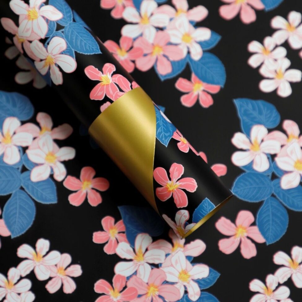 Brilliant floral DIY flower wrapping paper for bouquets