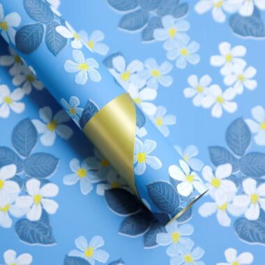 Brilliant floral DIY flower wrapping paper for bouquets