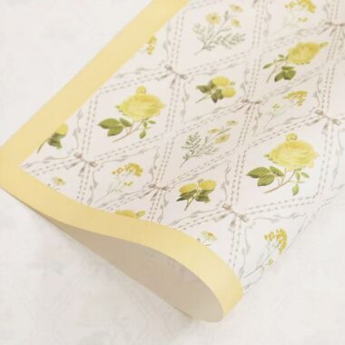 Premium floral Valentine’s flower wrapping paper for bouquets