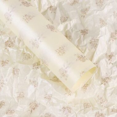 Thick French rose flower wrapping paper for bouquets