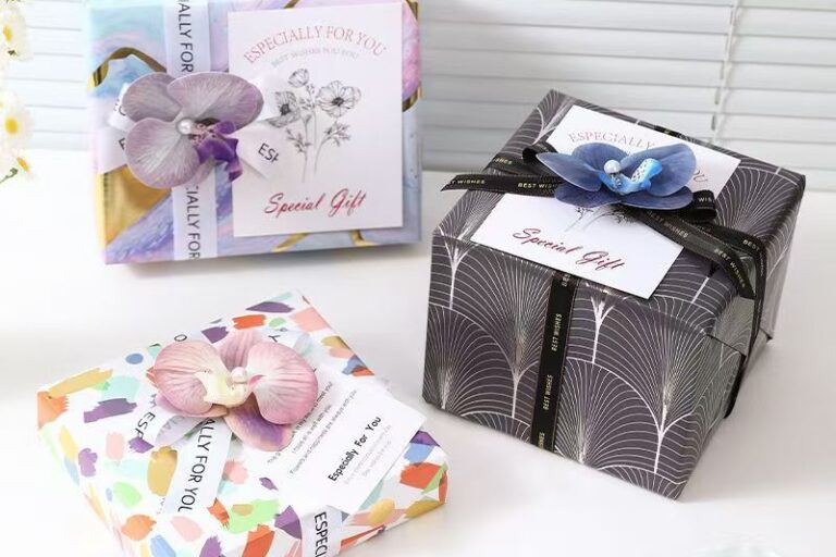 Gold foil luxury large size decorative gift wrapping paper