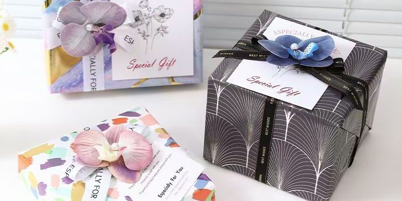 Gold foil luxury large size decorative gift wrapping paper