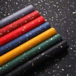 Gold silver splash waterproof flower wrapping paper