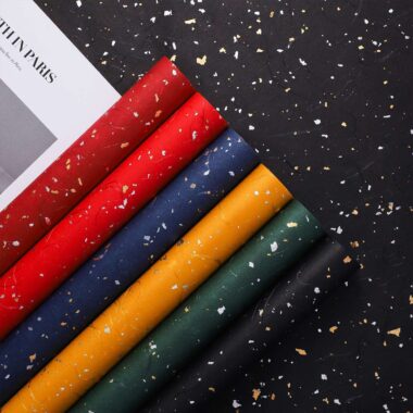 Gold silver splash waterproof flower wrapping paper